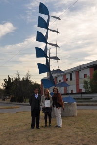 Académicos de la FESC y la ingeniera Carla Blanco (centro) ganaron el 2° lugar en el Premio a la Inocuidad Alimentaria en el CONACTA, 2012, Colombia